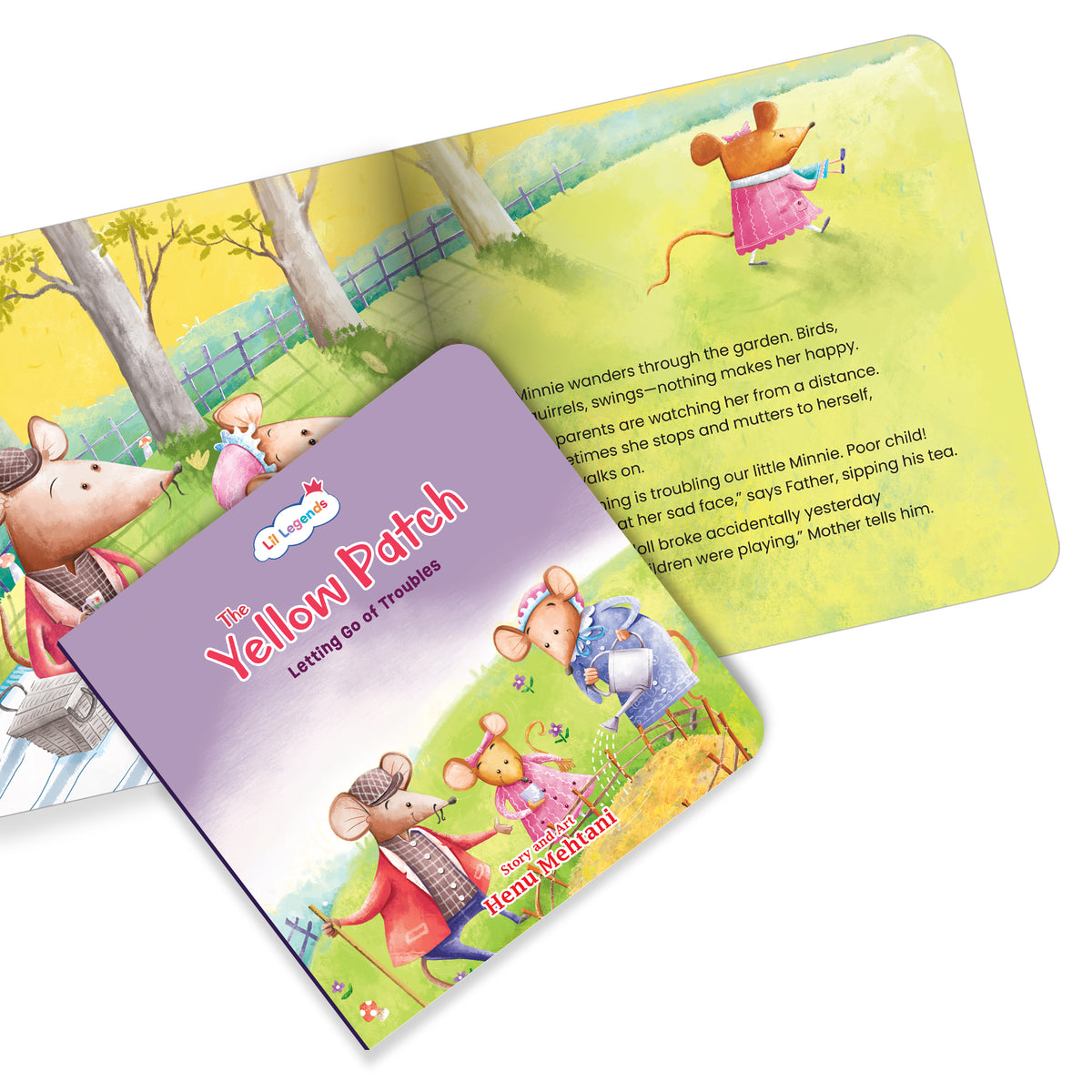 Lil Legends Mindful Moments Series - The Yellow Patch, Letting Go of Troubles | Picture Story Book for Kids | Illustrated Stories to Build Self-Control and Emotional Learning | Age 5+