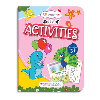 Lil Legends Books of Activities for Age 3+, 4+ and 5+ | Set of 3 Books | Puzzles, reasoning, Colouring, Counting, Matching and More | Early Learning Workbook | For UKG/Class 1