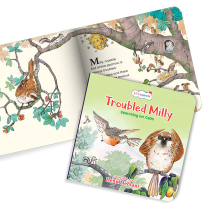 Lil Legends Mindful Moments Series - Troubled Milly, Searching for Calm | Picture Story Book for Kids | Illustrated Stories to Build Self-Control and Emotional Learning | Age 5+