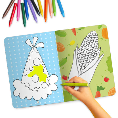 Lil Legends Crayon Colouring Book Vol 2 for Kids | Bold Outlines and Simple Designs | Animals, Birds and Surrounding World | Fun Colouring Activity Book | For Nursery/LKG | Age 3+