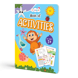 Lil Legends Book of Activities for Kids Age 3+ | Fun Learning Workbook with Tracing, Colouring, Matching and Puzzles | Early Learning Activity Book | For Toddlers/Nursery/LKG/UKG