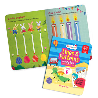 Lil Legends My First Pre-Writing Skills | Set of 2 Books | Lines and Patterns Level 0 + Number Tracing Level 1 | India's First Pre-Writing Programme | Nursery/LKG | Age 2-4