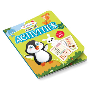 Lil Legends Book of Activities for Age 4+ | Fun Learning Workbook with Tracing, Writing, Colouring Matching, Puzzles and More | Early Learning Activity Book | For LKG/UKG/Class 1
