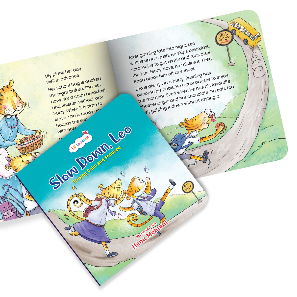 Oswaal Lil Legends Mindful Moments Series - Slow Down Leo, Troubled Milly and The Yellow Patch | Set of 3 Books for Kids | Illustrated Stories to Build Concentration and Self Control | Age 5+