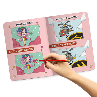 Lil Legends Spot the Difference Book for Kids Age 4+ Years - Interactive Learning Activity Book | Fun Puzzles to Boost Observation, Concentration & Critical Thinking | Brain Games for Children