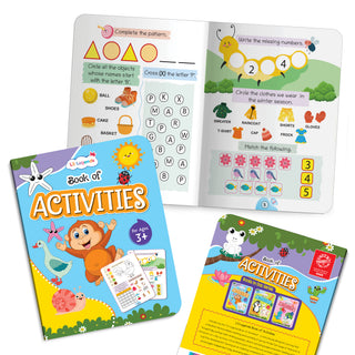 Lil Legends Book of Activities for Kids Age 3+ | Fun Learning Workbook with Tracing, Colouring, Matching and Puzzles | Early Learning Activity Book | For Toddlers/Nursery/LKG/UKG