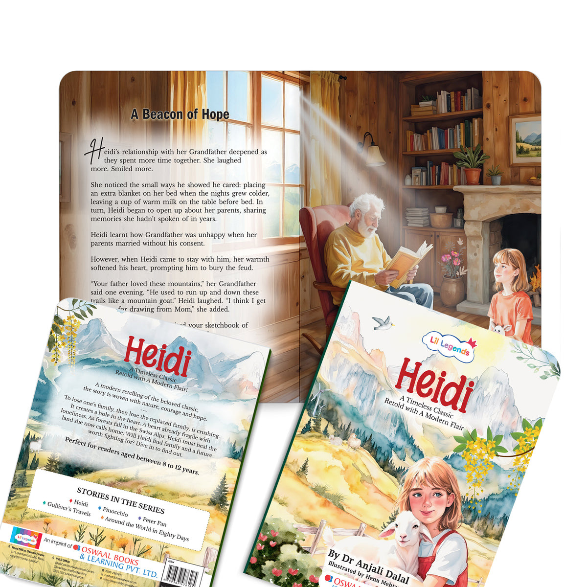 Lil Legends Heidi, A Timeless Classic Re-Imagined for Today | Illustrated Story Book | Vocabulary, Imagination and Value Booster Story | For Age 7+