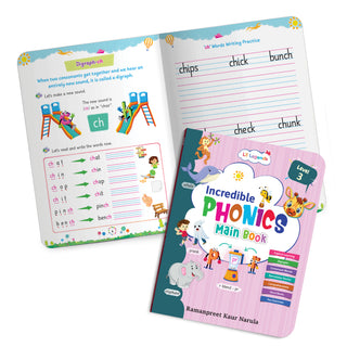 Lil Legends Incredible Phonics Level 3 Main Book for Kids | Digraphs, Consonant Blends and Decodable Stories | Reading Fluency | Advanced Phonics Workbook | For Class 1 and Class 2 | Age 5-7