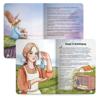 Lil Legends Timeless Classics Re-Imagined for Today | Set of 4 Story Books | Heidi, Pinocchio, Gulliver's Travels and More | Vocabulary, Imagination and Value Booster Stories | For Age 7+