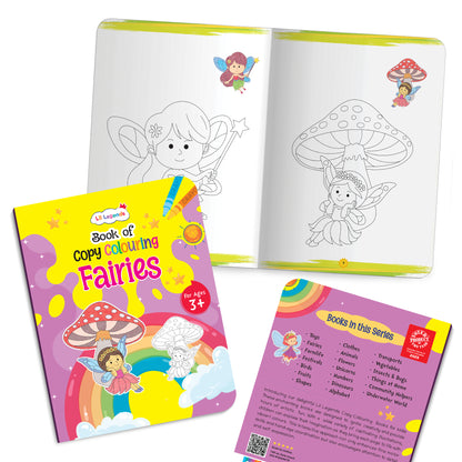 Lil Legends Books Of Copy Colouring Set of 10 Books for Kids | Dinosaurs, Unicorns, Festivals, Community Helpers and More | Fun Activities and Vocabulary Booster | For LKG/UK | Age 3+