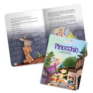 Lil Legends Timeless Classics Re-Imagined for Today | Set of 2 Illustrated Story Books | Pinocchio and Peter Pan | Vocabulary, Imagination and Value Booster Stories | For Age 7+