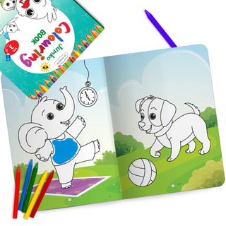 Lil Legends Jumbo Colouring Book Vol 3 for Kids | Bold Outlines and Fun Designs | Nature, Animals and Fun Scenes | Big Size Colouring Activity Book | For Toddlers/LKG/UKG | Age 5+