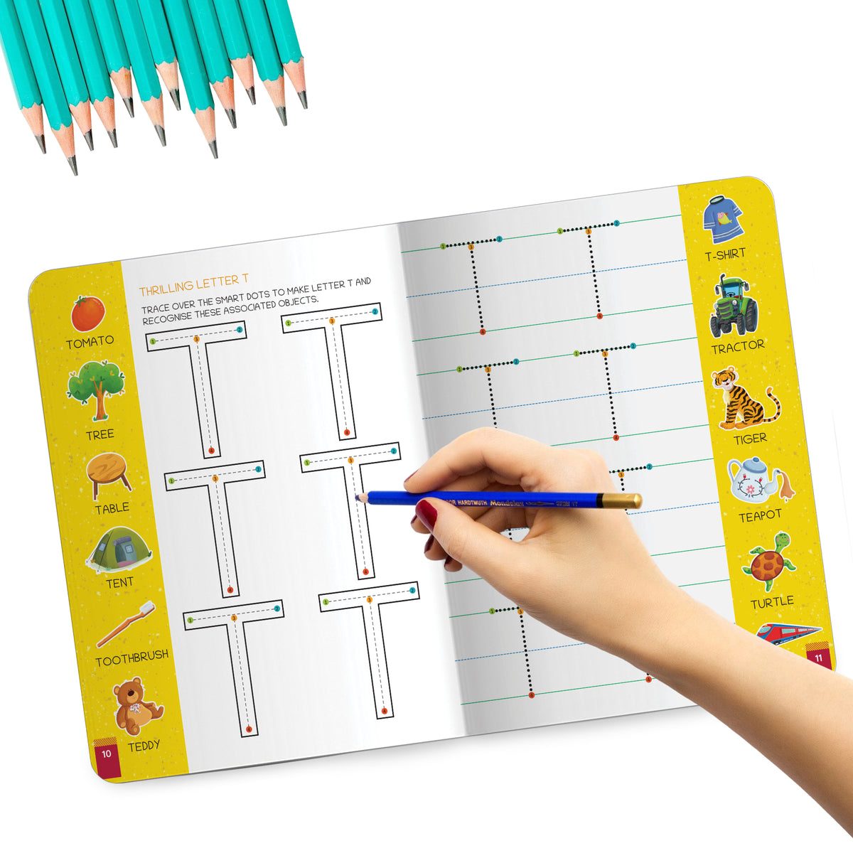 Oswaal Lil Legends Early Writing Readiness | Set of 3 Books | Lines and Patterns + Number Tracing + Uppercase Tracing and Vocabulary | India's First Pre-Writing Programme | Age 2-5