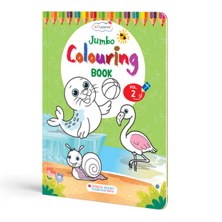 Lil Legends Jumbo Colouring Book Vol 2 for Kids | Bold Outlines and Fun Designs | Animals, Birds and Nature Scenes | Big Size Colouring Activity Book | For Toddlers/LKG/UKG | Age 4+