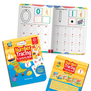 Lil Legends My First Pre-Writing Skills | Set of 2 Books | Lines and Patterns Level 0 + Number Tracing Level 1 | India's First Pre-Writing Programme | Nursery/LKG | Age 2-4