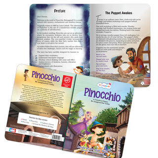 Lil Legends Timeless Classics Re-Imagined for Today | Set of 2 Illustrated Story Books | Pinocchio and Gulliver's Travels | Vocabulary, Imagination and Value Booster Stories | For Age 7+