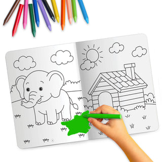 Lil Legends Book Of Crayon Colouring Vol 4 for Kids | Animals, Birds and Surrounding World | Boosts Focus, Creativity and Patience | Fun Activity Book | For UKG/Class 1/Class 2 | Age 4+