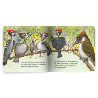Lil Legends Mindful Moments Series - Pepper's First Peck, Trying New Things | Picture Story Book for Kids | Illustrated Stories to Build Self-Control and Emotional Learning | Age 5+