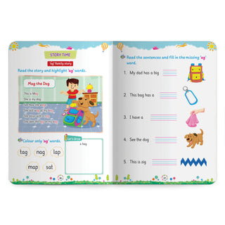 Lil Legends Incredible Phonics Level 2 Main Book for Kids | CVC Words, Short Vowels, 2 and 3 Letter Blending | Early Reading Foundation | Phonics Workbook | For UKG/ Class 1 | Age 4-6