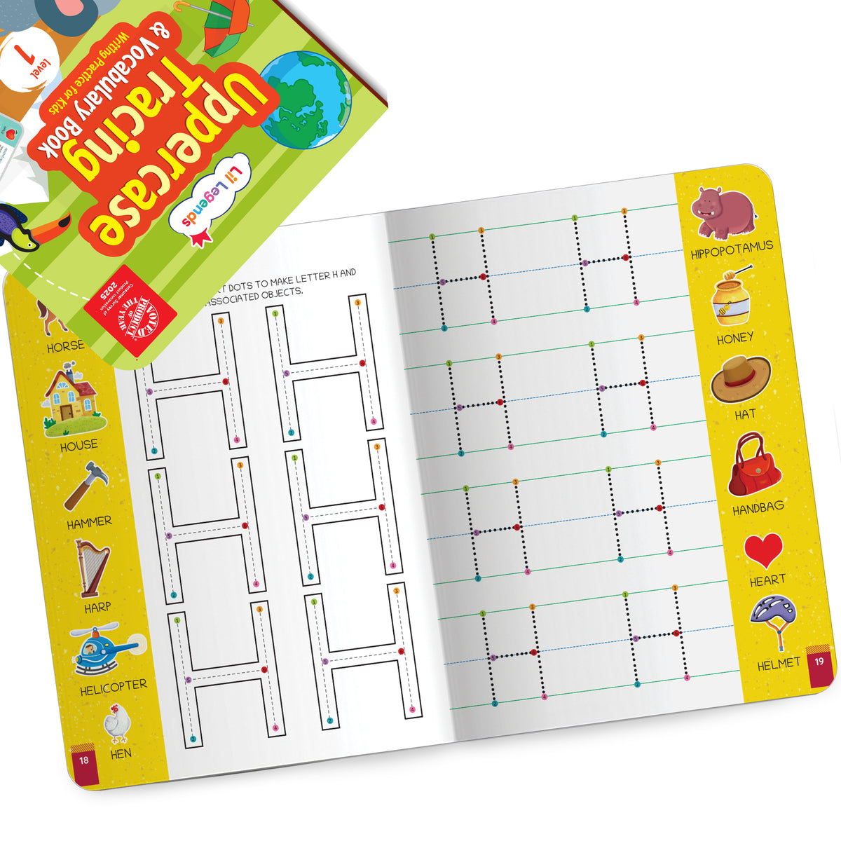 Lil Legends Alphabet Tracing & Vocabulary Book Bundle for Kids | Set of 3 Books | Uppercase & Lowercase Writing Practice | Handwriting & Early Literacy | Age 3-5 Years