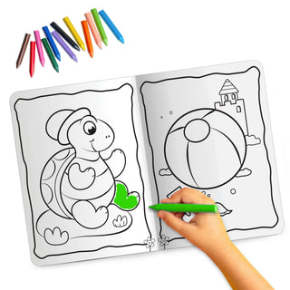 Lil Legends Book Of Crayon Colouring for Kids | Builds Focus, Creativity and Colour Recognition | Colouring Activity Book with Detailed Designs | For LKG/UKG | Age 4+