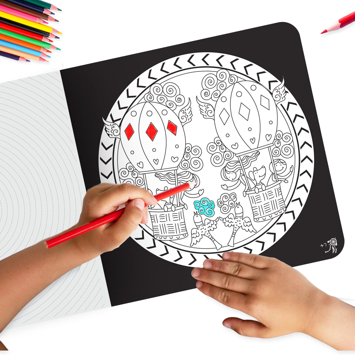Lil Legends Let's Colour Set of 2 Colouring Books | Dreams and Oceans | Travel-Friendly Hardboard Support | Boosts Focus and Creativity | For UKG/Primary | Age 4+