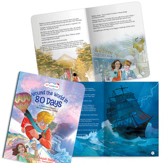 Lil Legends Timeless Classics Re-Imagined for Today | Set of 2 Illustrated Story Books | Heidi and Around the World in 80 Days | Vocabulary, Imagination and Value Booster Stories | For Age 7+