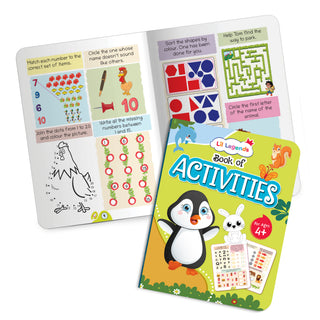 Lil Legends Books of Activities for Age 3+, 4+ and 5+ | Set of 3 Books | Puzzles, reasoning, Colouring, Counting, Matching and More | Early Learning Workbook | For UKG/Class 1