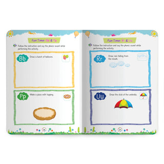 Lil Legends Incredible Phonics Level 1 Main Book Part 2 for Kids | Letter Sounds, Tracing, Writing, Word Recognition and Fun Activities | Phonics Workbook | For Nursery/LKG | Age 3-5