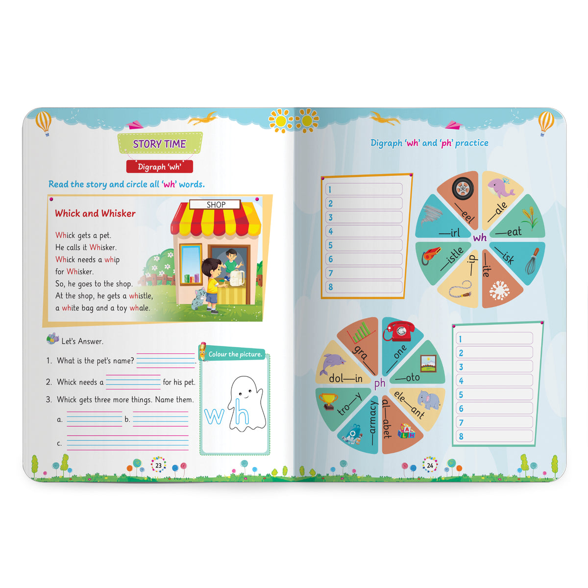 Lil Legends Incredible Phonics Level 3 Main Book | Digraphs, Consonant Blends and Decodable Stories | Reading Fluency | Advanced Phonics Workbook | Age 5+