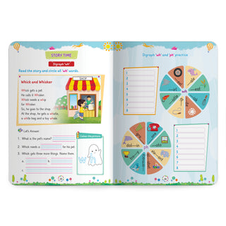 Lil Legends Incredible Phonics Level 3 Main Book for Kids | Digraphs, Consonant Blends and Decodable Stories | Reading Fluency | Advanced Phonics Workbook | For Class 1 and Class 2 | Age 5-7