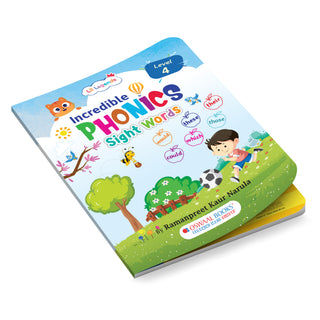 Lil Legends Incredible Phonics Level 4 Main Book and Sight Words Book | Set of 2 Books for Kids | Long Vowels, Complex Blends and High Frequency Words | For Class 1 and 2 | Age 6-8