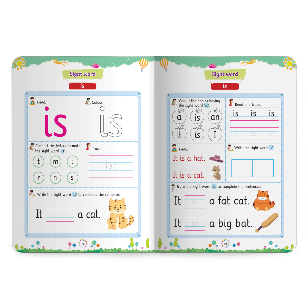 Lil Legends Incredible Phonics Level 1 Sight Words Book | High Frequency Words and CVC Words | English Reading and Activity Book | Age 3+