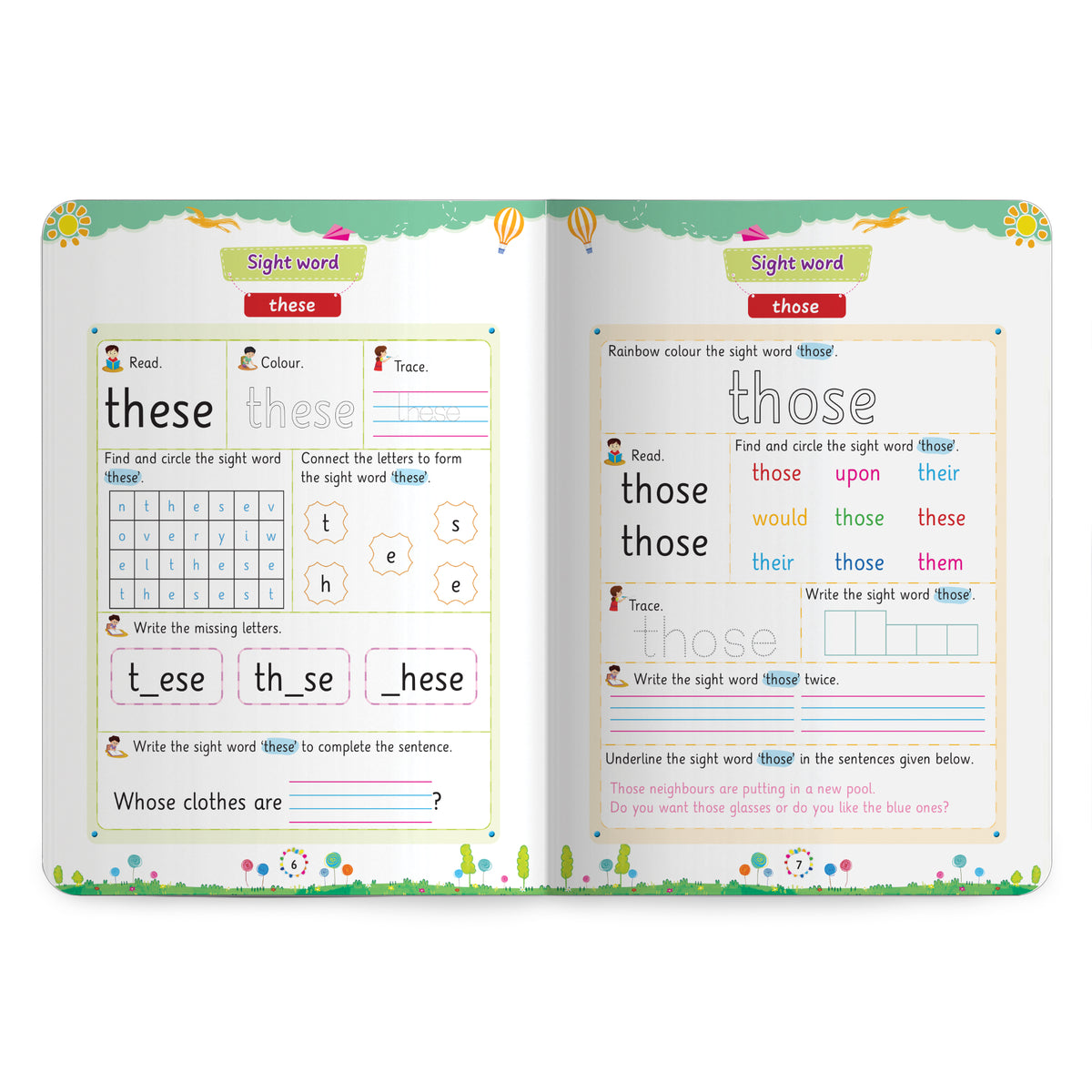 Lil Legends Incredible Phonics Sight Words Book Level 4 | Complex High Frequency Words and Sentence Reading | Fun Activity Book | Age 6+