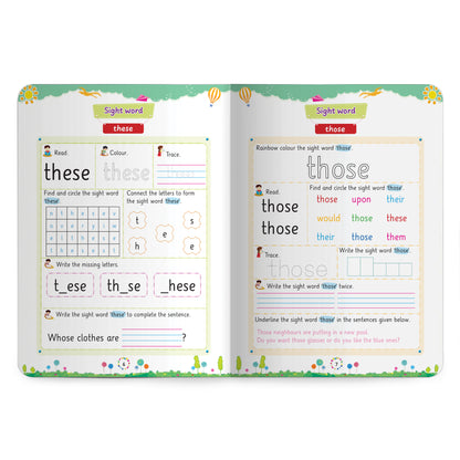 Lil Legends Incredible Phonics Sight Words Book Level 4 | Complex High Frequency Words and Sentence Reading | Fun Activity Book | Age 6+