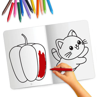 Lil Legends Crayon Colouring Book Vol 1 for Kids | Bold Outlines and Simple Designs | Animals, Birds and More | Fun Colouring Activity Book | For Nursery/LKG | Age 2+