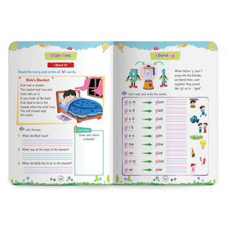 Lil Legends Incredible Phonics Level 3 Main Book and Sight Words Book | Set of 2 Books for Age 5-7 Years | Digraphs, Consonant Blends, High Frequency Words and Activities | For Class 1 and 2