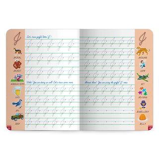 Lil Legends Cursive Writing Starter Pack | Set of 2 Books | Uppercase Level 1 and Lowercase Level 2 | Three Line Handwriting and Vocabulary Practice | For LKG/UKG | Age 4+