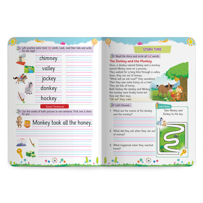 Lil Legends Incredible Phonics Level 4 Main Book and Sight Words Book | Set of 2 Books for Kids | Long Vowels, Complex Blends and High Frequency Words | For Class 1 and 2 | Age 6-8