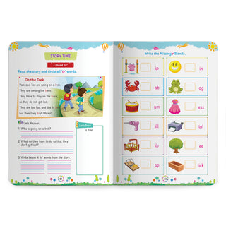 Lil Legends Incredible Phonics Level 3 Main Book and Sight Words Book | Set of 2 Books for Age 5-7 Years | Digraphs, Consonant Blends, High Frequency Words and Activities | For Class 1 and 2