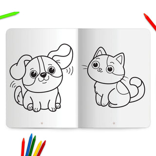 Lil Legends Jumbo Colouring Book Vol 1 for Kids | Bold Outlines and Fun Designs | Animals and Birds | Big Size Colouring Activity Book | For Nursery/LKG | Age 3+
