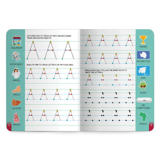 Lil Legends Writing Books Uppercase Tracing and Vocabulary Book Level 2 for Kids | India's First Pre-writing Program | Workbook With Smart Dot Guidance | For Nursery/LKG/UKG | Age 3-5