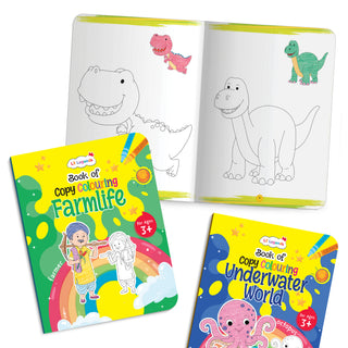 Lil Legends Books Of Copy Colouring Mega Pack of 20 Books for Kids | Alphabet, Numbers, Toys, Fairies and More | Fun Activities and Vocabulary Booster | For Nursery/LKG/UKG | Age 3+|