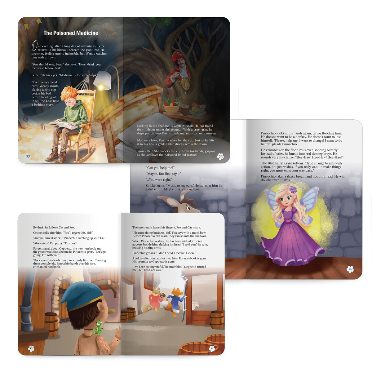 Lil Legends Timeless Classics Re-Imagined for Today | Set of 3 Story Books | Heidi, Pinocchio and Peter Pan | Vocabulary, Imagination and Value Booster Stories | For Age 7+