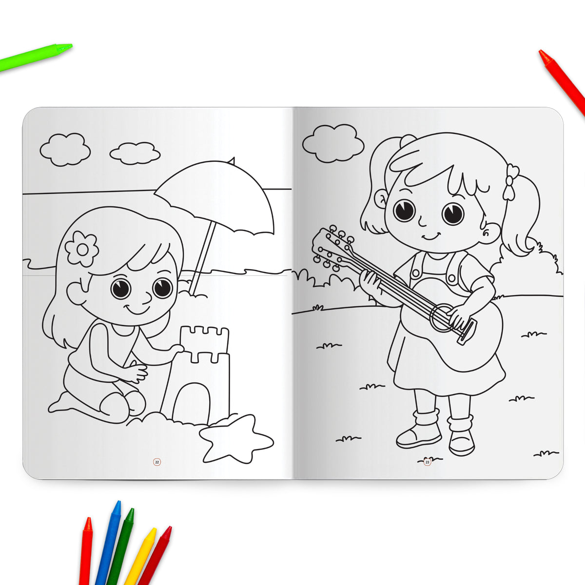 Lil Legends Jumbo Colouring Book Vol 4 for Kids | Bold Outlines and Fun Designs | Transport, Toys and Outdoor Scenes | Big Size Colouring Activity Book | For UKG/Class 1 | Age 5+