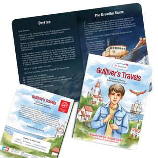Lil Legends Timeless Classics Re-Imagined for Today | Set of 2 Books | Gulliver's Travels and Around the World in 80 Days | Vocabulary, Imagination and Value Booster Stories | For Age 7+