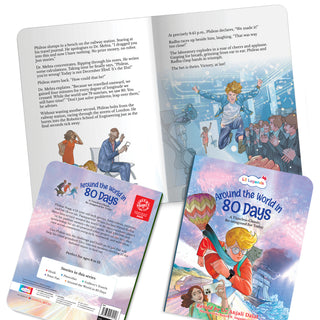 Lil Legends Timeless Classics Re-Imagined for Today | Set of 3 Story Books | Pinocchio, Around the World in 80 Days and More | Vocabulary, Imagination and Value Booster Stories | For Age 7+