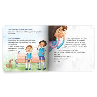 Lil Legends Mindful Moments Series - Hunger Pangs, Eating Mindfully | Picture Story Book for Kids | Illustrated Stories to Build Self-Control and Emotional Learning | Age 5+