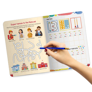 Lil Legends Complete Print Writing Pack | Set of 5 Books | Uppercase, Lowercase A-Z and Number Tracing 0-9 | India's First Pre-Writing Programme | Nursery/LKG/UKG | Age 2-6