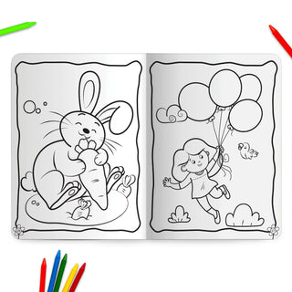 Lil Legends Book Of Crayon Colouring for Kids | Builds Focus, Creativity and Colour Recognition | Colouring Activity Book with Detailed Designs | For UKG/Class 1 | Age 5+
